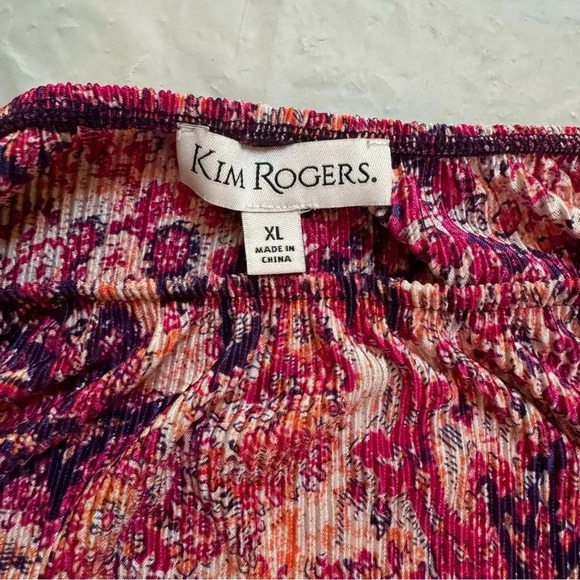 Kim Rogers Beautiful Multi Color Blouse - Picture 5 of 6